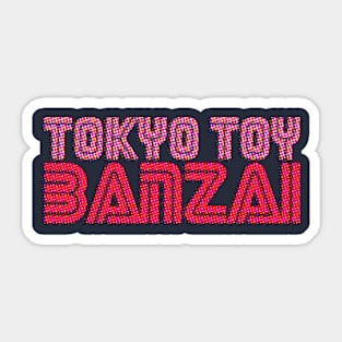 TOKYO TOY BANZAI "RETRO MAGAZINE" LOGO Sticker